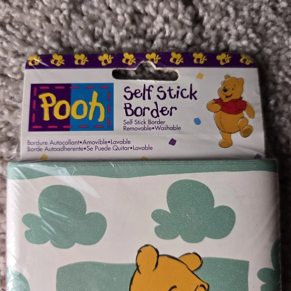 Vintage Disney Winnie the Pooh Piglet Wallpaper Border Decoration Nursery Kids